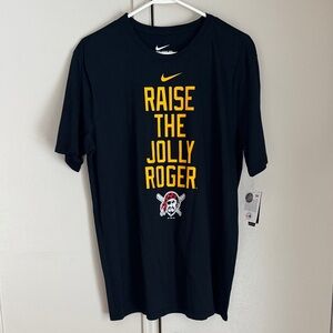 NWT Nike Pittsburgh Pirates Raise the Jolly Roger T-Shirt - Black/Yellow - Large
